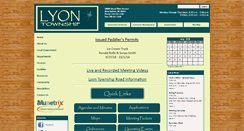 Desktop Screenshot of lyontwp.org